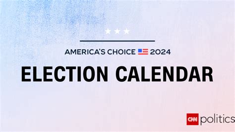Election calendar .